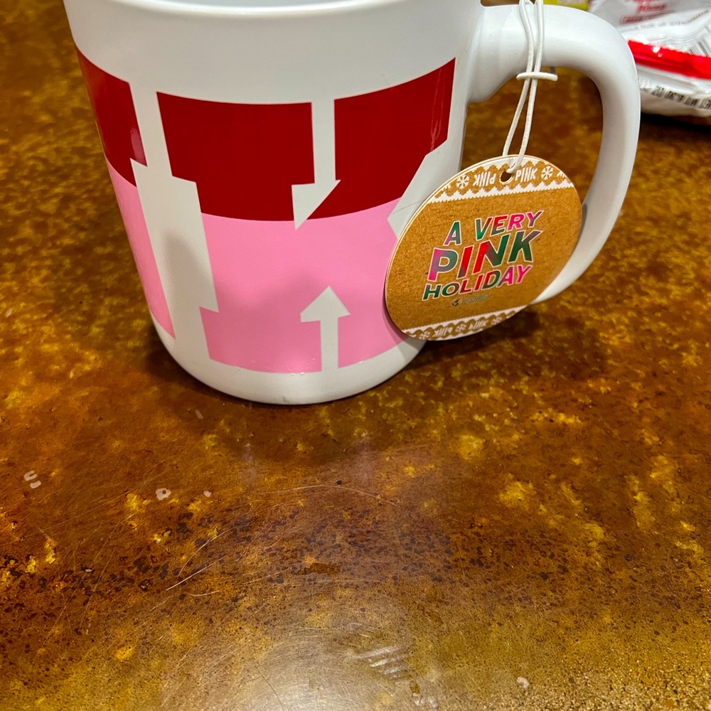 Victoria's Secret Pink Logo Stay Cozy Oversized Ceramic Mug  29.76 OZ